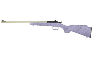 KSA Crickett Gen2 .22 LR youth bolt-action rifle 16.12" stainless purple stock