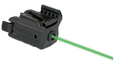 LaserMax Spartan rail-mounted green laser sight in black finish