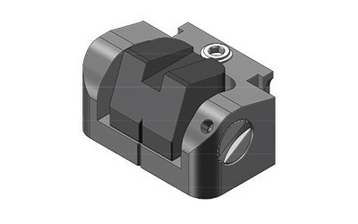 Leupold DeltaPoint Pro rear iron sight matte black aluminum co-witness rear sight
