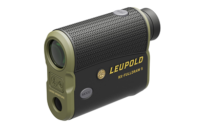 Leupold RX-FullDraw 5 rangefinder in black and green with OLED display