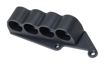 Mesa Tactical SureShell carrier for REM 4-12GA LS in black, milled 6061-T6 aluminum