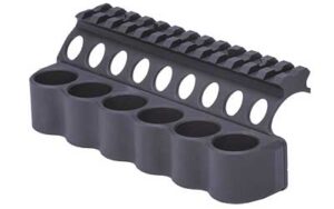 Mesa Tactical PR 6-round aluminum shotshell side saddle for Benelli M4/M1014 in black