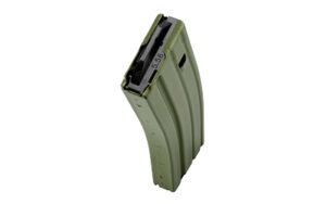 DuraMag Speed 30-round AR-15 aluminum magazine in olive drab green