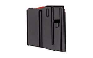 C Products Defense DURAMAG 5-round stainless steel AR-10 SR25 magazine black matte