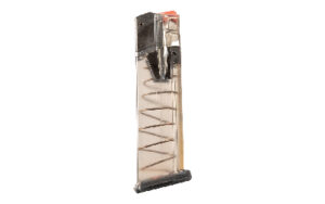 ETS Omega 17-round clear polymer magazine for S&W M&P 9mm with hardened steel feedlips