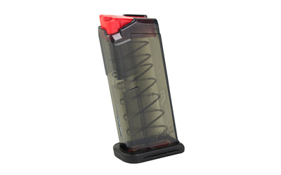 ETS Group 7-round 9mm magazine for Glock 43 in carbon smoke translucent polymer