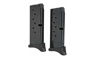 Ruger LC9/EC9s 9mm 7-round blued steel magazine 2-pack with extended and flush baseplates