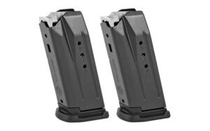 Ruger Security-9 Compact 10rd 9mm magazines 2-pack, black oxide steel
