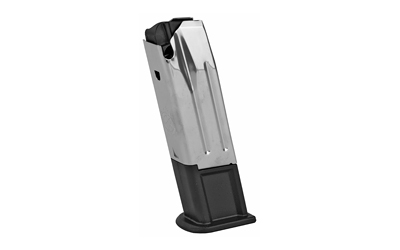 Springfield Armory XD-M 10rd 9mm stainless steel magazine in silver and black