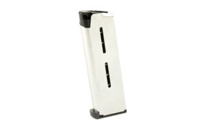 Wilson Combat 1911 7-round stainless steel magazine .45 ACP with low-profile steel base pad