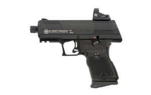 Hi-Point YC9RDCT 9mm pistol with Crimson Trace red dot on black polymer frame