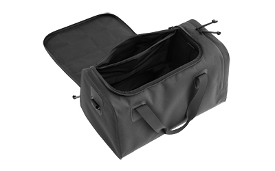 Magpul DAKA Range Bag Small 20L in black showing main compartment, magazine pockets, and Hypalon bottom