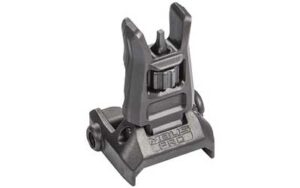 Magpul MBUS Pro front sight, black steel, Melonite QPQ finish, Picatinny rail mount
