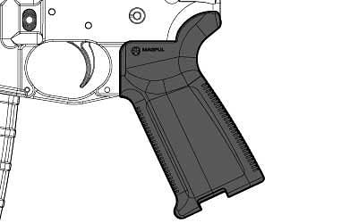 Magpul MOE Grip Black - AR-15/M4 Polymer - Alexander's