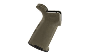 Magpul MOE+ OD Green polymer grip with overmolded rubber for AR-15/M4