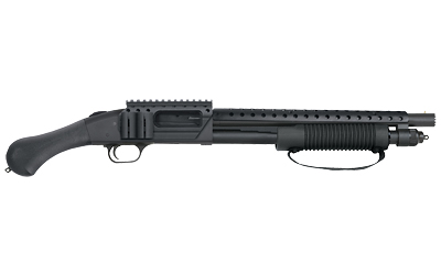 Mossberg 590 Shockwave SPX 12 Gauge pump shotgun with Raptor grip and side saddle