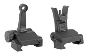 Midwest Industries Combat Rifle flip-up front and rear sight set for AR-15