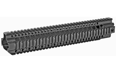 Midwest Industries T-Series 14 inch black 4-rail free-float handguard for AR rifles