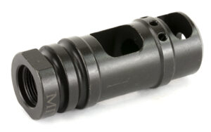 Midwest Industries two-chamber muzzle brake for .223/5.56 with 1/2-28 threads, black steel