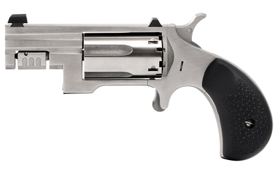 North American Arms Sentinel .22 WMR 5-shot stainless revolver with black rubber grip