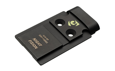 Night Fision 509T to Glock Full Size/Compact MOS optic mounting plate in black nitride finish