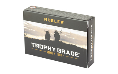 Box of Nosler Trophy Grade .280 Ackley Improved AccuBond rifle ammunition 20rd