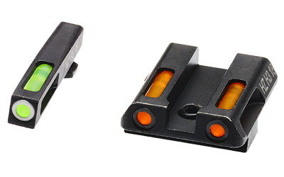 Hi-Viz LiteWave H3 tritium and fiber-optic front and rear sight for Glock 42 43 43X 48