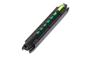 Hi-Viz Magni-Hunter magnetic shotgun front sight with green and red LitePipes on a vent rib