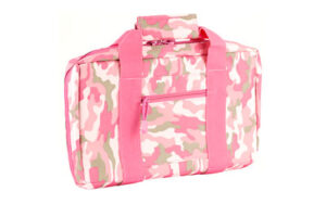 NcSTAR VISM Discreet Pink Pistol Case with two padded compartments and magazine loops