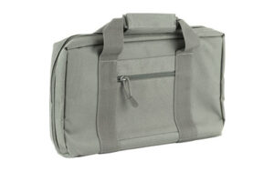 NcSTAR VISM Discreet Pistol Case in gray nylon with two padded compartments and magazine loops