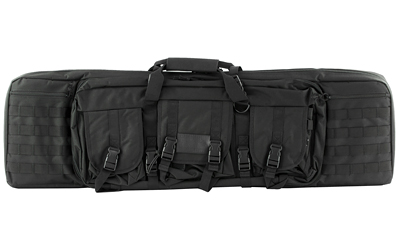 NcSTAR VISM 42-inch double carbine case, black, padded with exterior pockets