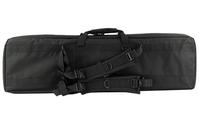 NcSTAR VISM 42-inch double carbine case, black, padded with exterior pockets
