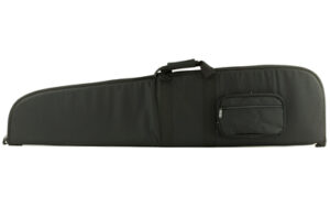 NcSTAR 52-inch black PVC nylon scoped rifle case with foam padding and double zippers