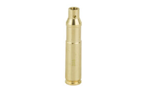 NcSTAR .223 red laser cartridge bore sighter in brass finish