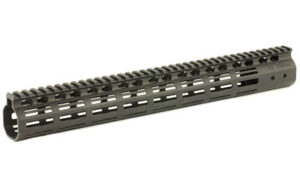 Noveske NSR 15-inch M-LOK handguard in black hard coat anodized finish