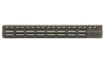 Noveske NSR 15-inch M-LOK handguard in black hard coat anodized finish
