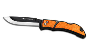 Outdoor Edge Razor-Lite 3.5 inch folding EDC knife, black and orange handle