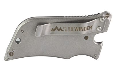 Outdoor Edge SlideWinder compact folding knife with pocket clip, screwdriver and bottle opener