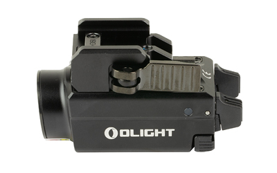 Olight Baldr S black rail-mount light with integrated green laser and dual ambidextrous switches
