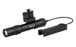 Olight Odin GL tactical light black with integrated green laser and universal rail mount