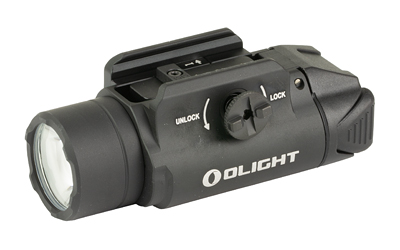 Olight PL-3R Valkyrie rechargeable rail-mount light in black, up to 1500 lumens