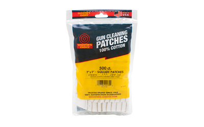 Otis 1 inch square cotton cleaning patches 500 count pack