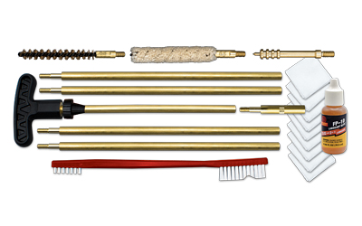 Otis 6.5mm/.243 rifle cleaning kit with brass rods, brush, patches and FP-10 CLP