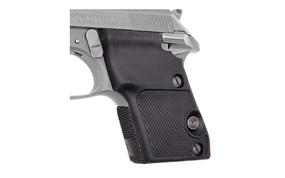 Pearce black rubber wrap-around grips for Beretta 3032 Tomcat and 21A Bobcat