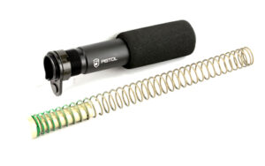 Phase 5 PBT-CA AR pistol buffer tube assembly, black billet aluminum