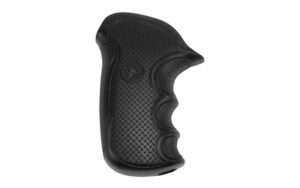 Pachmayr Diamond Pro black rubber grip for Taurus Public Defender Compact polymer frame with diamond checkering