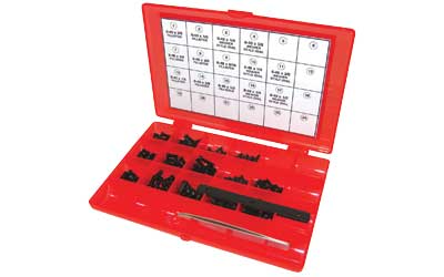 Master Gunsmith hex head screw kit 142-piece in plastic case with tweezers and thread gauge