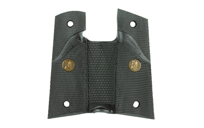 Pachmayr Signature checkered wraparound black rubber pistol grip for Colt 1911, without backstrap