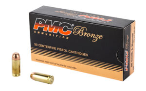 PMC Bronze .40 S&W 180gr FMJ-FP ammunition 50rd box