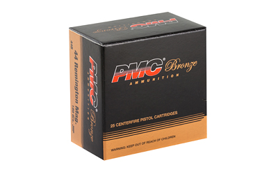 PMC Bronze .44 Magnum 180 gr JHP 25 rd box of handgun ammunition